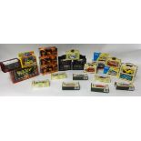 Various boxed diecast models including Days Gone, Corgi Classics, Matchbox Models of Yesteryear Fire
