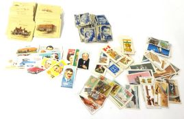 Various cigarette cards including Turfs, trade Brooke Bond tea cards, and small collection of