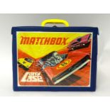 A Matchbox carry case containing 44 Matchbox and four Corgi Junior models mostly good condition