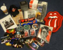 ROLLING STONES COLLECTION Various promotional material including EMI photographs, CD's, Bridges to