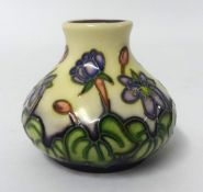 A miniature W Moorcroft modern vase, 6cm