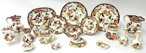 A collection of Masons Mandalay decorative china ware (18 pieces) and one similar 'Mandarin'