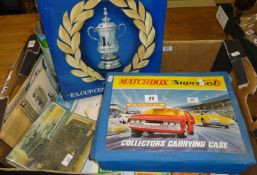 Various items including cased collection of Matchbox Superfast Models, some other boxed models,