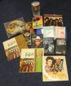 ROLLING STONES COLLECTION Charlie Watts collection including figurine, albums, books, also books