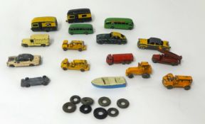 A collection of early Lesney miniature die cast models