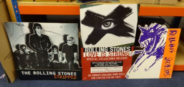 ROLLING STONES COLLECTION various posters in six cardboard tubes, 'Love is Strong' promotional
