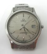 Gents Omega Seamaster stainless steel wrist watch with date window and original Omega bracelet