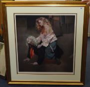 ROBERT LENKIEWICZ (1941-2002) 'The Painter with Lisa, Aristotle and Phylis Theme', signed limited