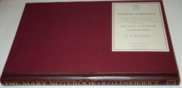 ROBERT LENKIEWICZ The Mary Notebook, Published by White Lane Press, signed with certificate and slip