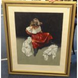 ROBERT LENKIEWICZ (1941-2002) 'Painter with Women, St Antony Theme, Roxanne', signed in pencil,