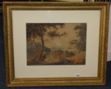 After WILLIAM PAYNE (1760-1830) watercolour 29cm x 37cm 'View from the Amphitheatre to Sutton Pool',