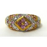 Brooks and Bentley modern 9ct Aphrodite ring, size, L.