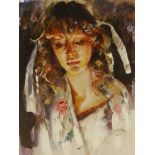 ROBERT LENKIEWICZ (1941-2002) limited signed lithograph edition print 'Study of Mary' No 123/350,