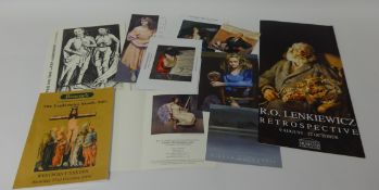 Collection of 8 Lenkiewicz ephemera including booklets and fliers.