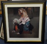 ROBERT LENKIEWICZ (1941-2002) 'The Painter with Lisa, Aristotle and Phylis Theme', signed limited