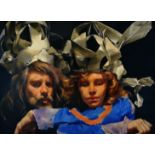 ROBERT LENKIEWICZ (1941-2002) 'Paper Crowns-The Painter with Mary' signed limited edition silkscreen
