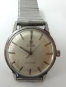 A stainless steel Gents Omega Seamaster wrist watch.