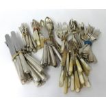 A collection of various silver and silver plated flatware, (silver weight approx 117 ounces).