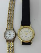 A modern Ladies Hermes dress watch and a modern Sergio Valente wrist watch (2)
