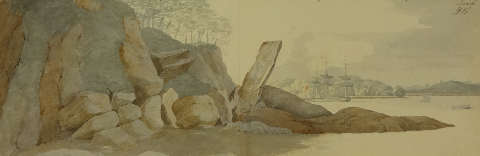 WILLIAM READ (1780-1827) four 19th century Views of Plymouth watercolours, inscribed with titles and - Image 12 of 14