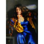 ROBERT LENKIEWICZ (1941-2002) 'Karen Seated' signed lithograph limited edition print number 143 of