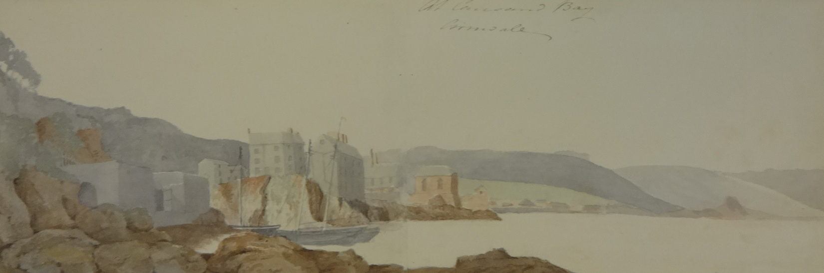 WILLIAM READ (1780-1827) four 19th century Views of Plymouth watercolours, inscribed with titles and - Image 8 of 14