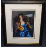 ROBERT LENKIEWICZ (1941-2002) 'Karen Seated', signed limited edition lithograph print, number 298 of