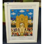 BRIAN POLLARD signed limited edition poster number 48 of 750, of 2,000 'The Royal Citadel'.