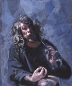 ROBERT LENKIEWICZ (1941-2002) 'Self Portrait', oil on canvas, this rare and important painting is