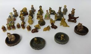 Collection of thirty five Wade Whimsies ornaments