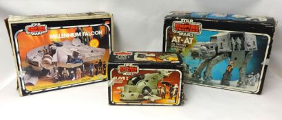 A large collection of Star Wars toys to include 'AT -AT All Terrain Armoured Transporter' boxed,
