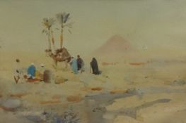 FRANK RICHARDS (1863-1935) watercolour 'Egyptian Scene', signed, 40cm x 33cm