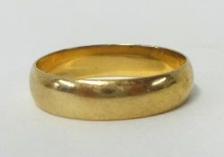 A 9ct wedding band, 3.20g