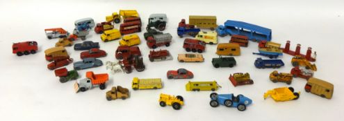 Collection of playworn Lesney Matchbox 1-75 etc models dating from 1950's and 1960's (approx 50)