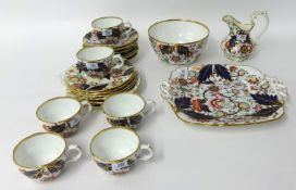 19th century gilt and floral tea service