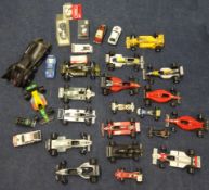 A collection of various diecast models including Burrago & Dinky, (approx. 46).