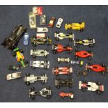 A collection of various diecast models including Burrago & Dinky, (approx. 46).