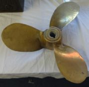 A brass propeller, 13cm x 46cm