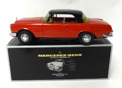 Boxed Ichiko tinplate Mercedes Benz 250SE Coupe, made in Japan in mint condition, 1/18 scale.