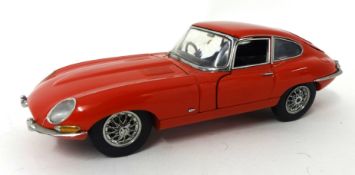 A Franklin Mint Red E type Jaguar model
