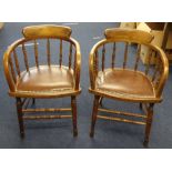 Two Captains armchairs