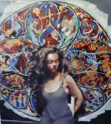 ROBERT LENKIEWICZ (1941-2002) 'Anna (Stained Glass Window), Last Judgement, Project 18', signed