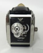 Emporio Armani. New/Old stock, a stainless steel gentlemans Wristwatch, model AR-4228