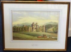 JAMES ORROCK 'Chirk Castle Wrexham' , watercolour, 25cm x 25cm