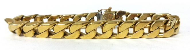 A 9ct gold heavy gate bracelet, 47g