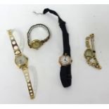 Tudor Royal. A 9ct ladies gold circular Wristwatch. Solar. An 18ct gold ladies circular Wristwatch