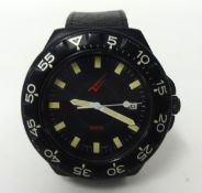 A Gents Breitling divers/military watch, the dial inscribed Nardi with date window, back plate