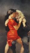 ROBERT LENKIEWICZ (1941-2002) 'The Painter with Moi Wong', limited edition lithograph print, no