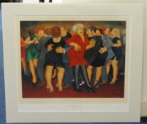 BERYL COOK (1926-2008) 'Dancing The Black Bottom', limited edition print, No 81/650, with
