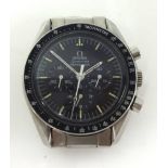Omega. A Speedmaster Professional" First man on the moon" gentleman's stainless steel Wristwatch,